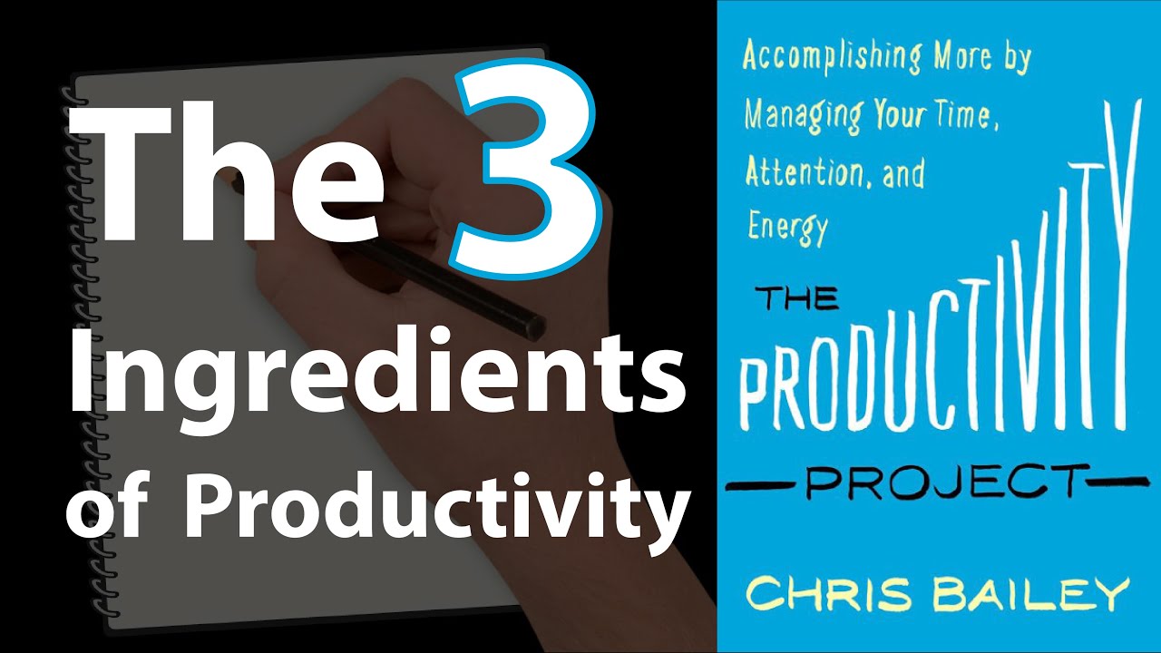 THE PRODUCTIVITY PROJECT by Chris Bailey | Animated Core Message