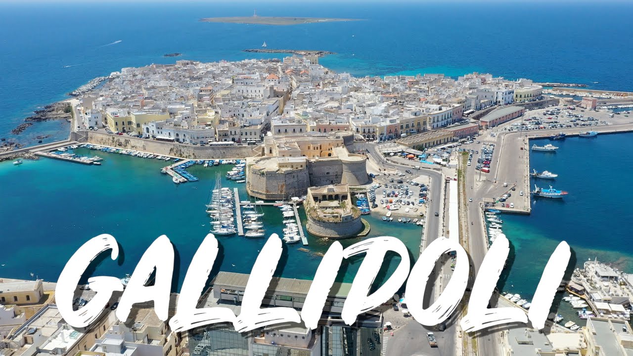 🇮🇹 GALLIPOLI: La CITTÀ BELLA vista dal CIELO! (Drone 4K)