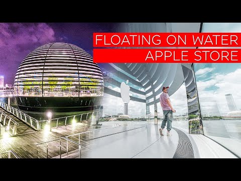 FLOATING??!! Apple Store Marina Bay Sands Tour