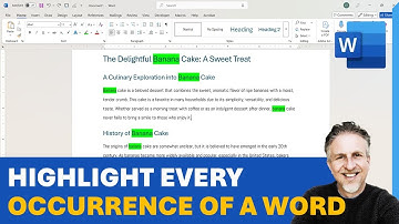 Hightlight Every Occurrence of a Word in Microsoft Word