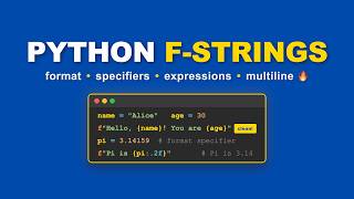 Exclusive Python f-strings Explained | Python Tutorial for Beginners #14 Details