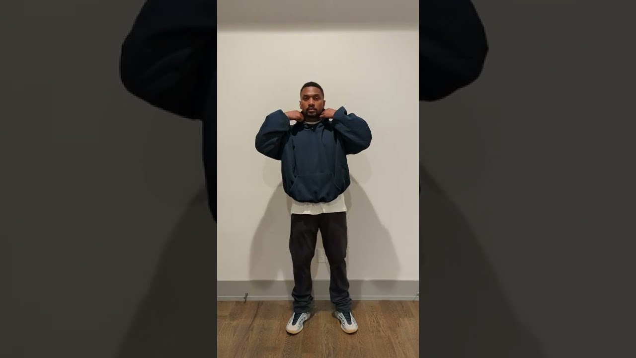 Yeezy Gap Logo Hoodie Dark Blue - YouTube