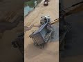 V1-Dump trucks Accident was recovery by Best Driver Excavator #shorts