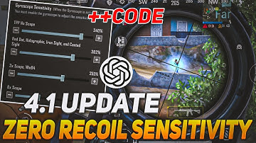 🔥Best 4.1 Update Sensitivity Settings 2025 | Zero Recoil Sensitivity | Gyro & Non-Gyro Sensitivity
