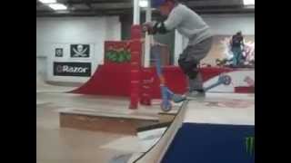 youngest scooter rider does 8 ft ramps