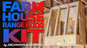 Custom Tapered Kitchen Range Hood Kit | Farmhouse Style