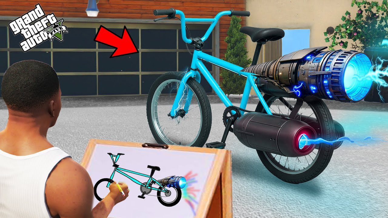 Franklin Find The Fastest Cycle With The Help Of Using Magical Painting In Gta 5