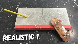 DIY FINGERBOARD SIDEWALK TO POLE JAM !!!