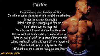 2Pac - Runnin&#39; on E ft. Hussein Fatal, Yaki Kadafi, Young Noble &amp; Nutt-So (Lyrics)