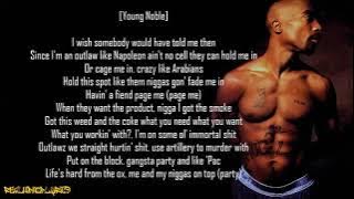 2Pac - Runnin' on E ft. Hussein Fatal, Yaki Kadafi, Young Noble & Nutt-So (Lyrics)