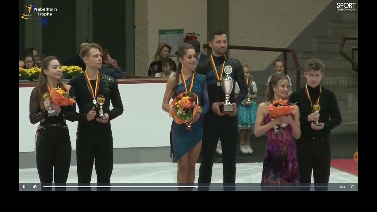 Lilah & Lewis Gold Medal Ceremony Nebelhorn Trophy 2022 YouTube
