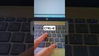 CTRL+K #computer #shortcut #msword #keyboard