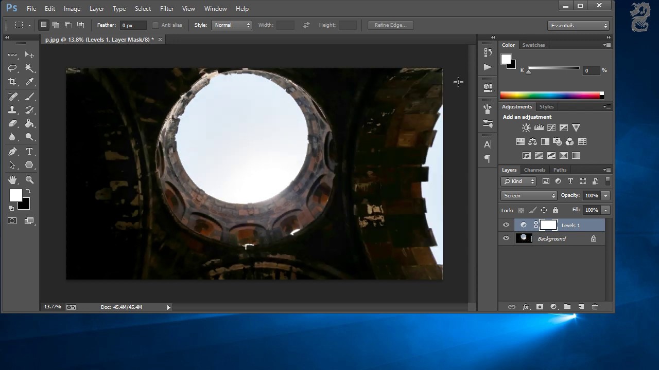 How to make a dark image brighter in YouTube