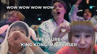 TREASURE - ‘KING KONG’ M/V TEASER REACTION!!! #kcultduo