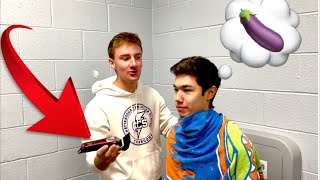 BUZZCUT IN SCHOOL BATHROOM💀*must watch*
