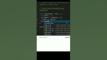 convert a string into 🐫(camel)  and pascal case || JavaScript Challenges #Shorts