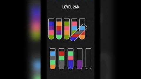 Water sort puzzle level 268
