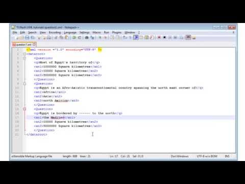 1- create XML file