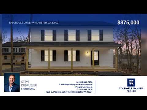 506 Grouse Drive, Winchester, VA home video tour