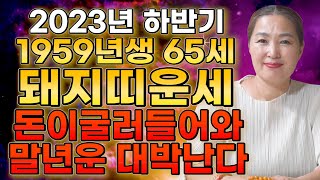 [2023년 1959년생 65세 돼지띠운세] 2023년 하반기 돈복터져 말년운 대박난다 기회가 찾아온다!! …