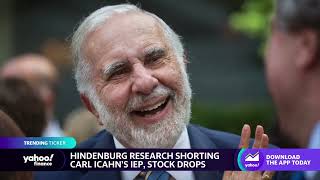 Icahn Enterprises stock drops following Hindenburg Research's concerns, short position
