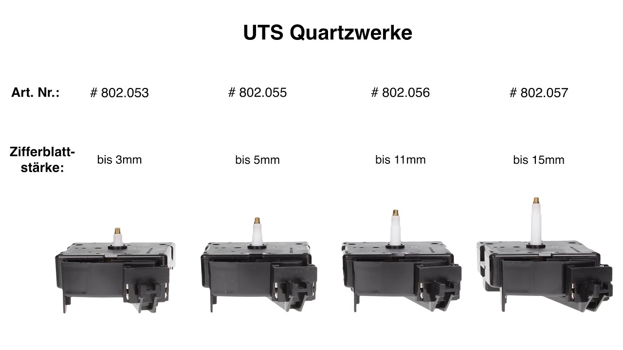 UTS 802 Quartz Pendulum Movement – Replacement For Junghans 817 (87/73 Mm Hands Included)