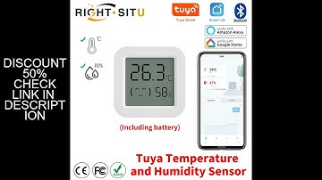 Tuya Temperature Humidity Sensor Mini LCD Display Compatible with Bluetooth APP Remote Control Therm