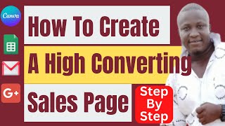 A Beginner's Step-by-Step Guide to Creating a High-Converting Landing Page for free (google sites)