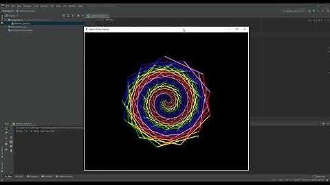 Fun with Python [ENGLISH] - Rainbow Septagon / Heptagon Spiral using Turtle Graphics