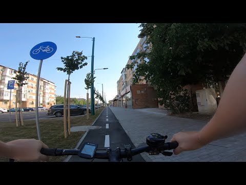 Pista nouă de biciclete pe B dul Sudului - Timisoara, ROmania