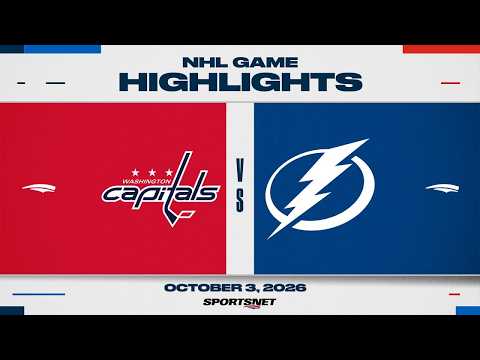 NHL Highlights | Capitals vs. Lightning - October 3, 2026