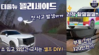 디올뉴 팰리세이드 출고 후 첫 사고 났습니DIY log! (ft. 저스트쉴드)
