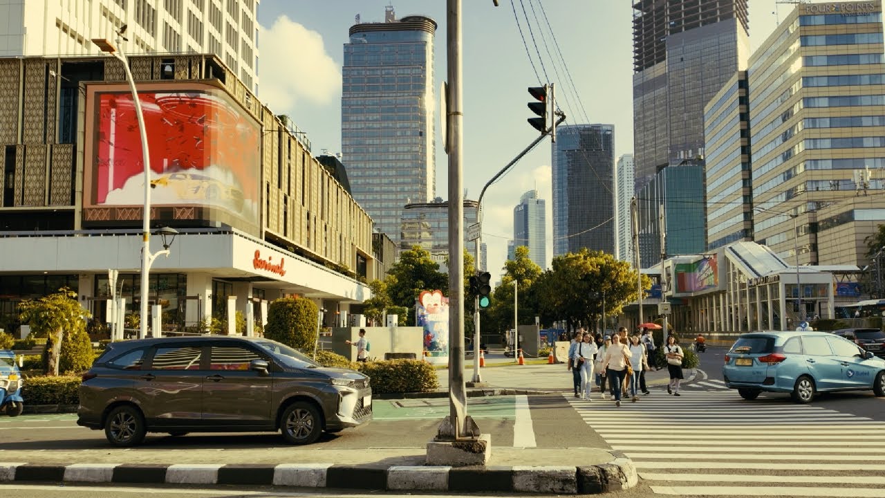 4K | Suasana Jalan Sabang sampai Sarinah Terkini