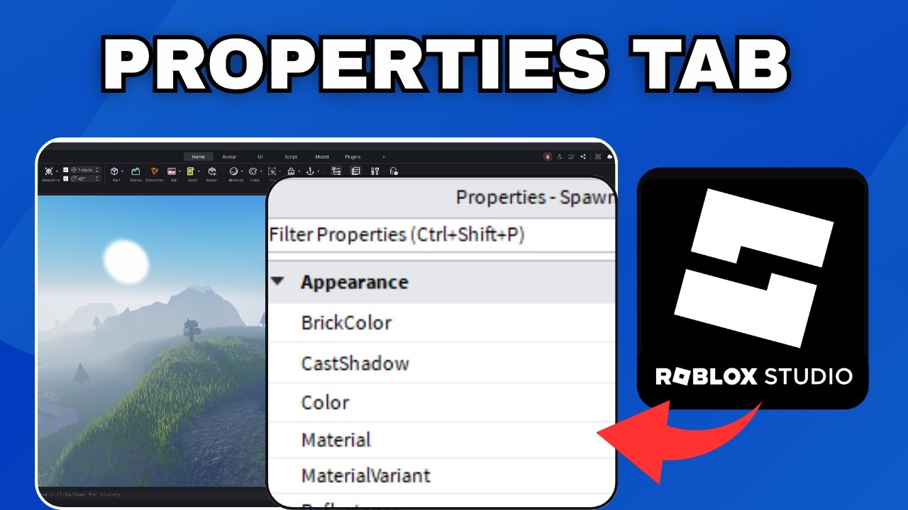 How to Open the Properties Tab in Roblox Studio - YouTube