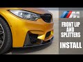 How to install F80 M3 M Performance Carbon Fiber Front Lip and Splitters