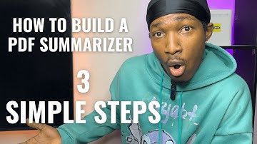 How to build PDF Summarizer in 3 simple steps
