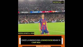 Sadness mood from Robert lewandowski to move from Barcelona #football #mzinzasports #fcbarcelona