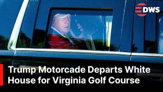 JUST IN: President Trump Departs White House for Virginia Golf Club Amid Iran Negotiations | AC1E