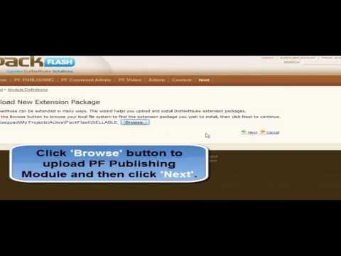 INSTALLATION DNN5+ for Publishing DotNetNuke Module by PackFlash
