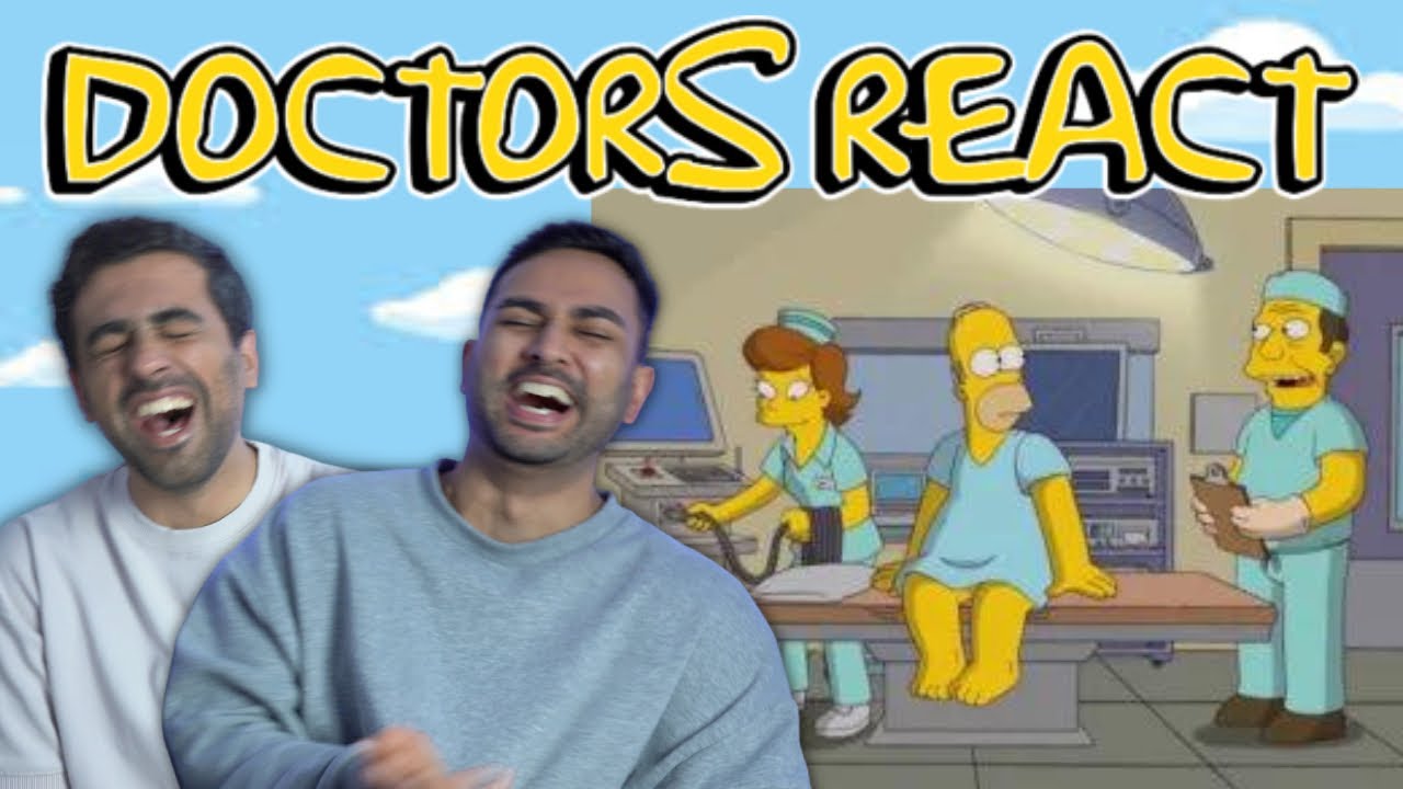 British DOCTORS react to the SIMPSONS (Medical Scenes) #3