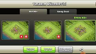Clash of clans 7. seviye belediye binası düzeni daha bazı şeyleri koyamadım ama siz anladınız