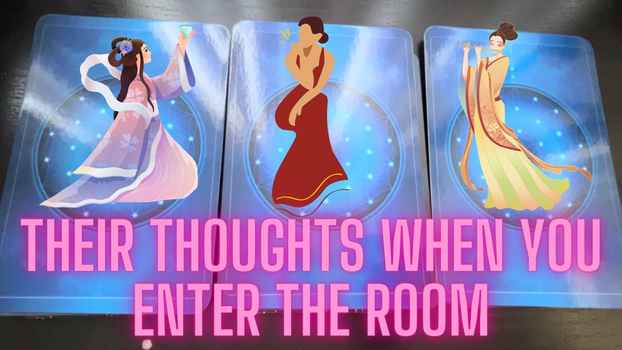 Their thoughts when you enter the room 💭 | pick a card #pickacard #tarot #feminine #dmdf