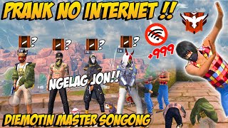 PRANK GLOBAL NGELAG DI RANK MASTER MALAH DIEMOTIN ORANG SONGONG AUTO KASIH PAHAM MALIKA - FREE FIRE