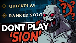 Sion Main gets Flamed for picking Sion into a good Sion match 🔥🔥🔥