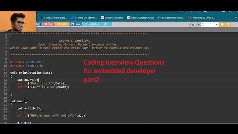 Embedded C Coding Interview Questions ||Part 2 ||Firmware developer|| #embedded #interview #coding