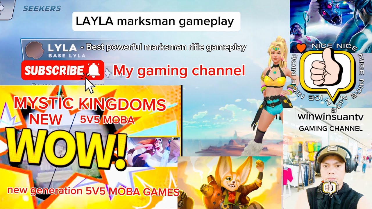 MYSTIC KINGDOMS new generation 5V5 MOBA GAMES in 2025 - Best marksman rifle Layla gameplay.