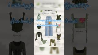 1 Wide Leg Jeans 👖 + 8 Trendy Tops 💖 | Viral Outfit Ideas For Girls ✨ #shorts #shortsviral