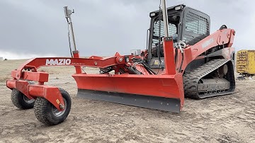Mazio Attachments | Skid Steer Grader Dozer Laser Leveling | Niveladora Dozer Minicargador