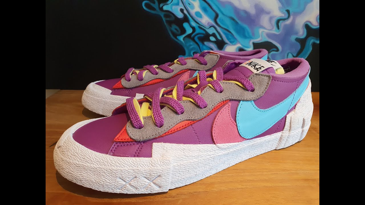 EP. 127 Nike X Sacai X Kaws Blazer Low Purple Dusk Review