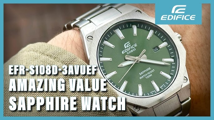 YouTube Casio Watch Edifice - Review EFR-S108D Tiffany